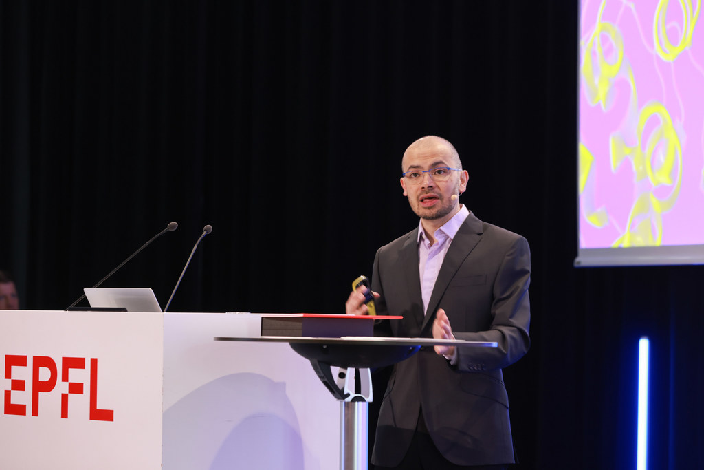 Demis Hassabis, CEO of Google DeepMind, at a computer science conference on 26 May 2023.